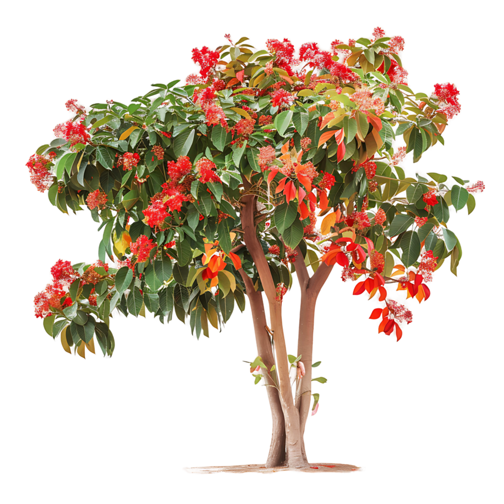Saraca Asoca Tree Cutout on Transparent png