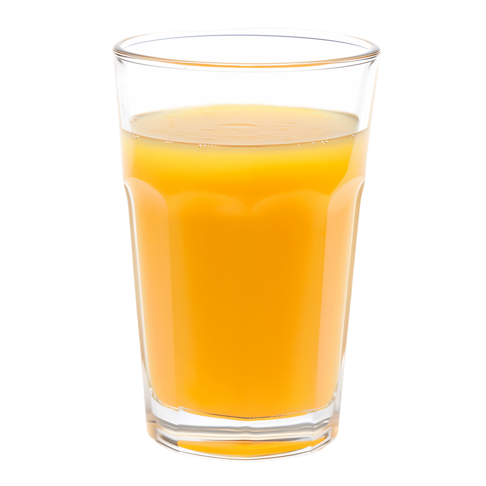 Orange Juice in Glass Isolated on Transparent Background png