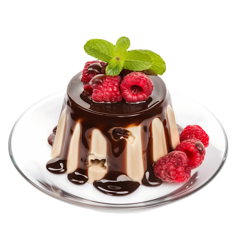 Pudding Isolated on Clear Cutout png