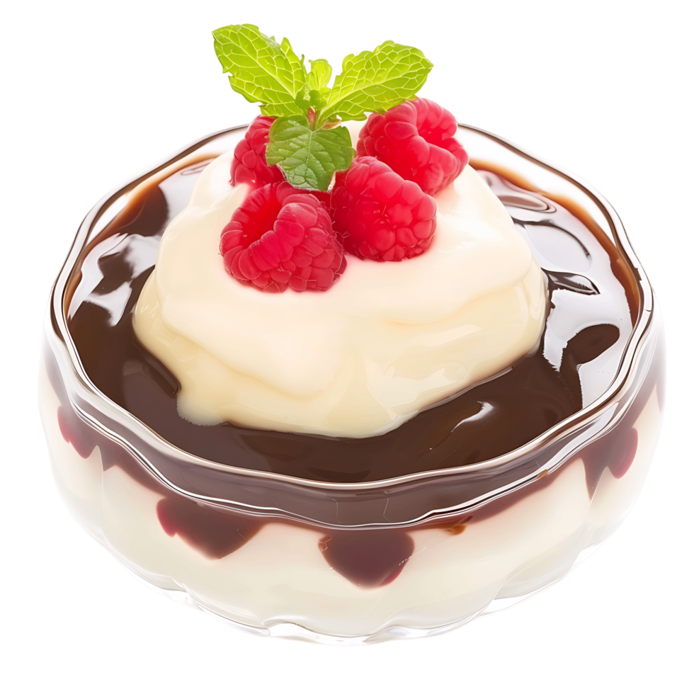 Dessert Pudding Isolated on Clear Background png
