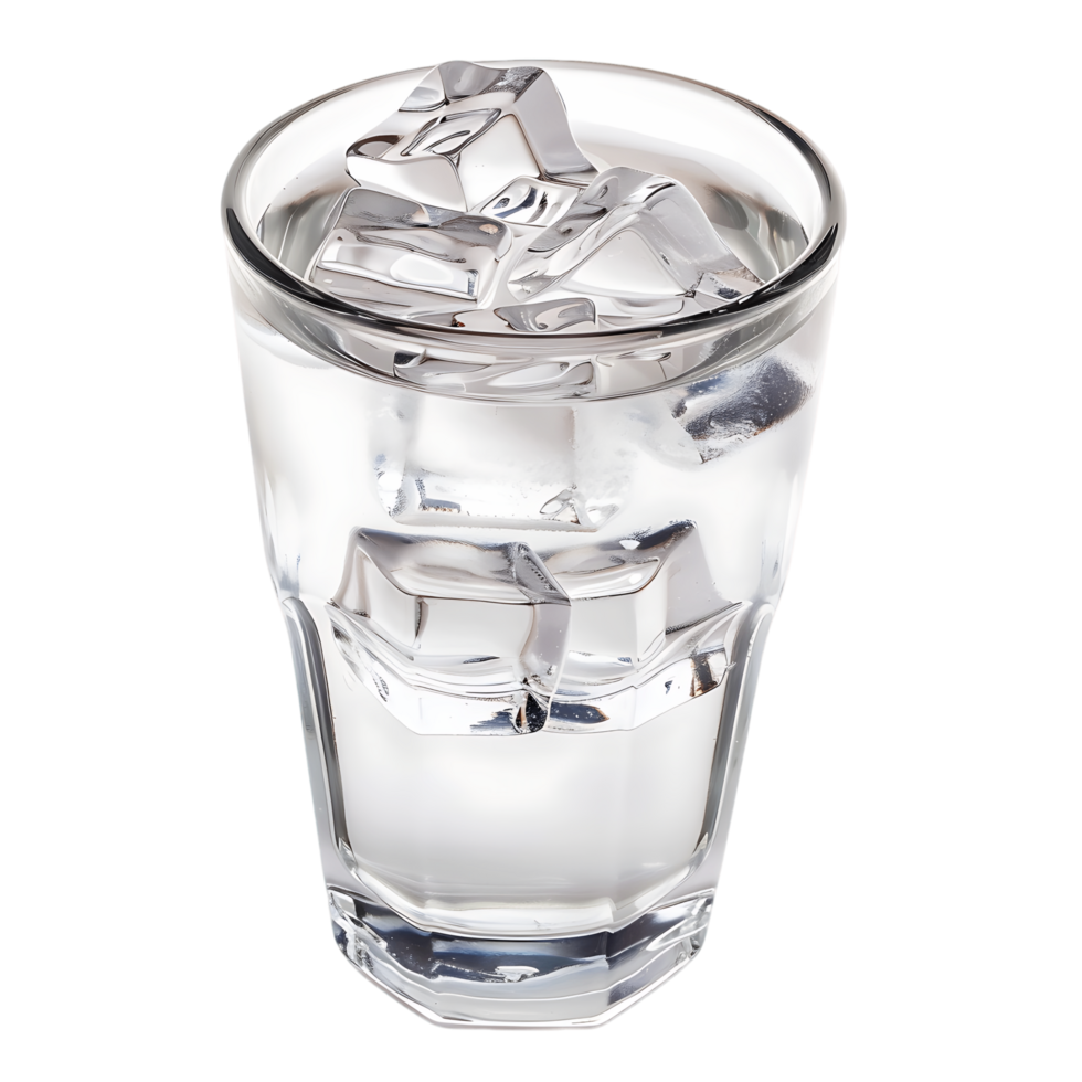Ice Cube in Water Isolated on Transparent Background png