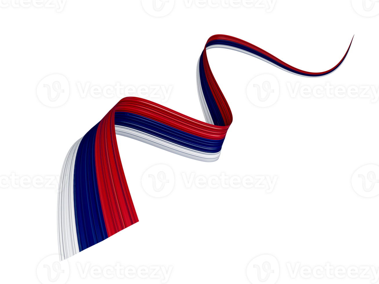 Serbia flag, 3d illustration png