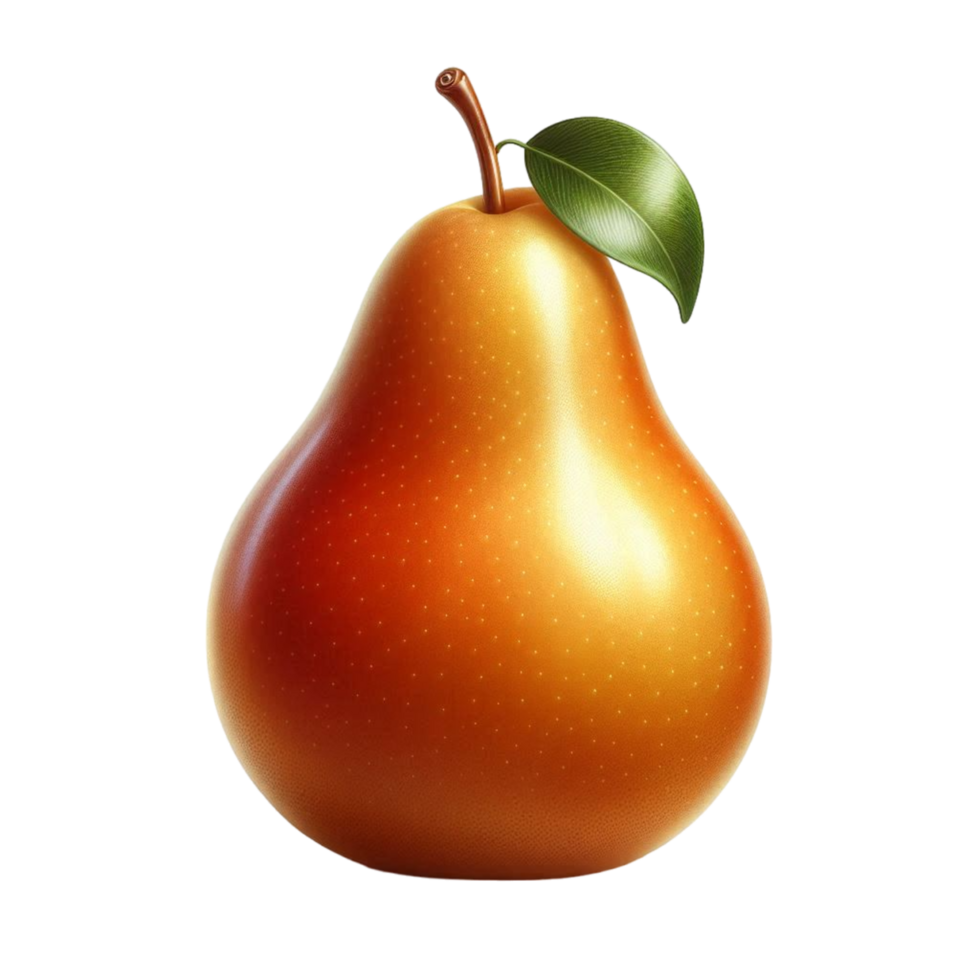 Generated Ai Fresh yellow pear png