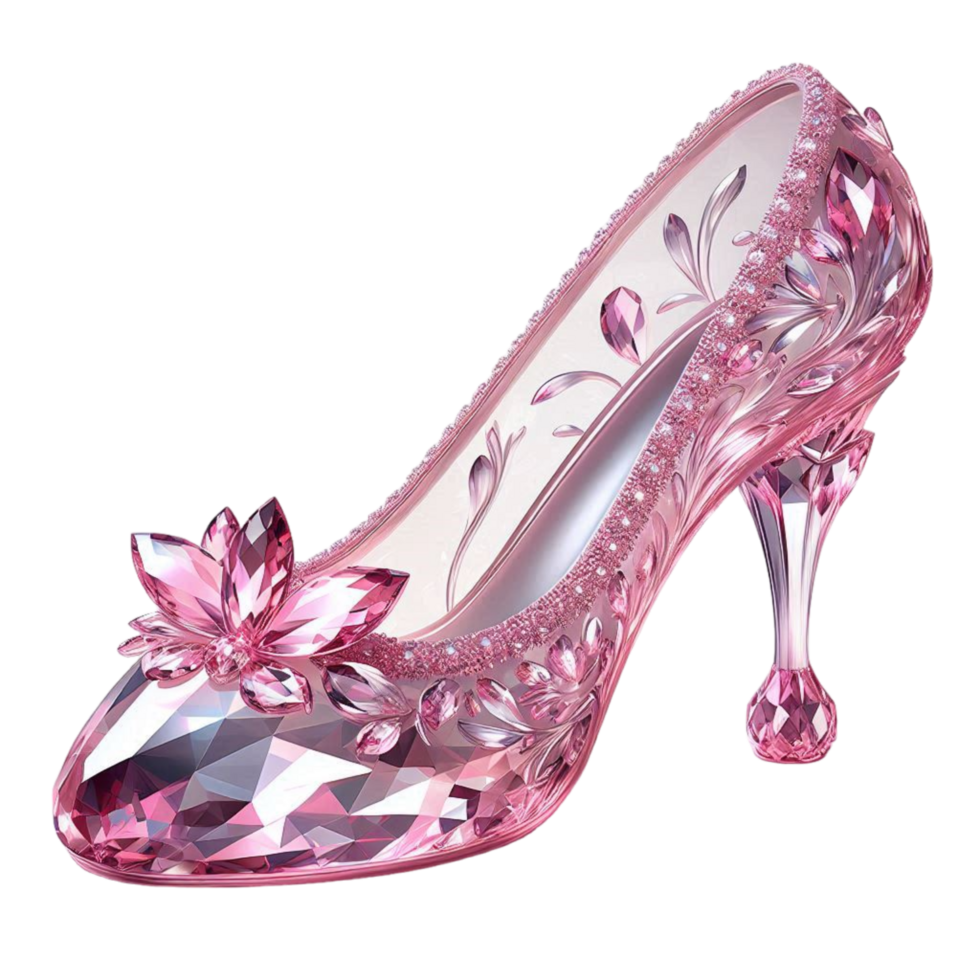 Generated Ai Cinderella glas shoe png