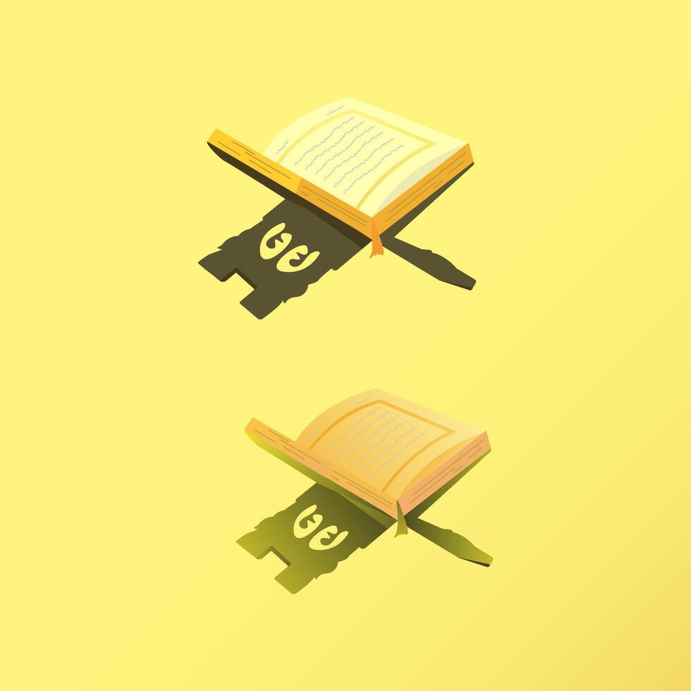 Qur'an Illustration For Islamic Design vector