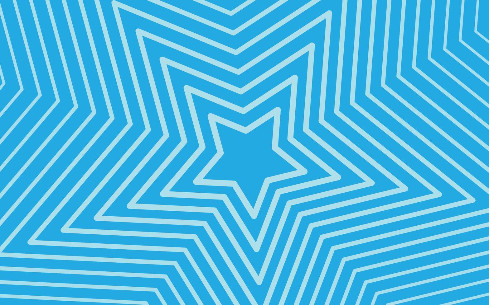 Blue background with a star lines stack geometry vector