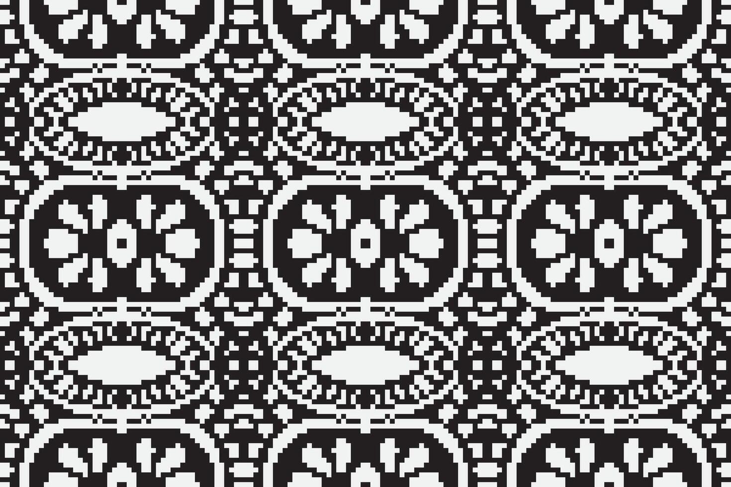 Motif folklore pattern Seamless Bandana print silk Motif embroidery, Pixel Ikat embroidery Design for Print tie dyeing pillowcase sambal puri kurti mughal architecture vector