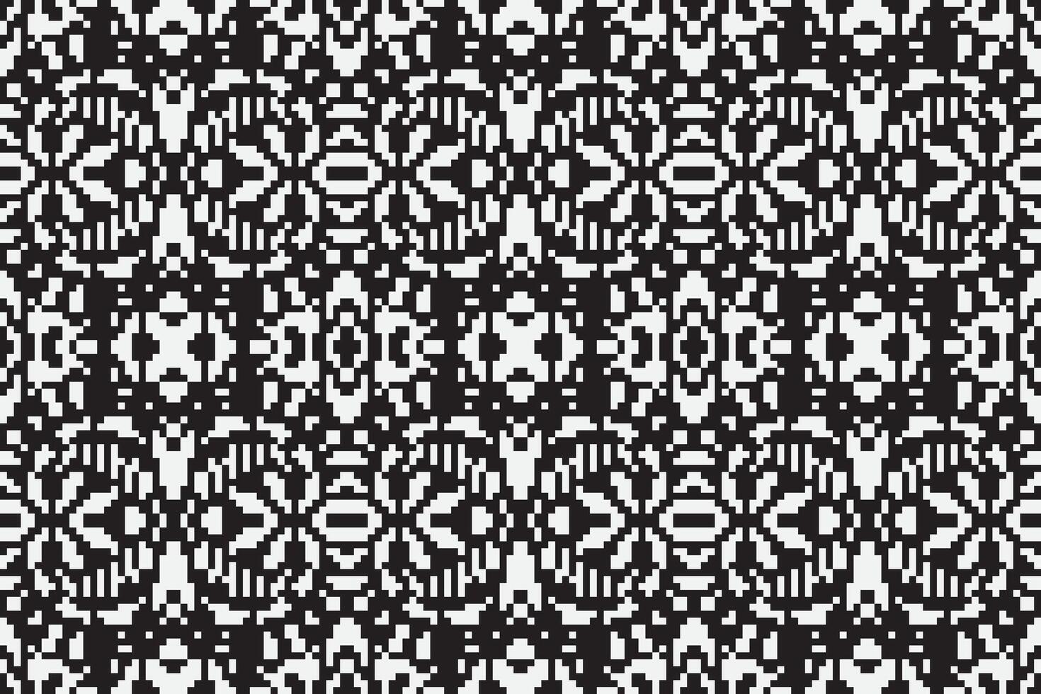 Silk fabric Patola sari Pattern Seamless Mughal architecture Motif embroidery, Pixel Ikat embroidery Design for Print tie dyeing pillowcase sambal puri kurti mughal architecture vector
