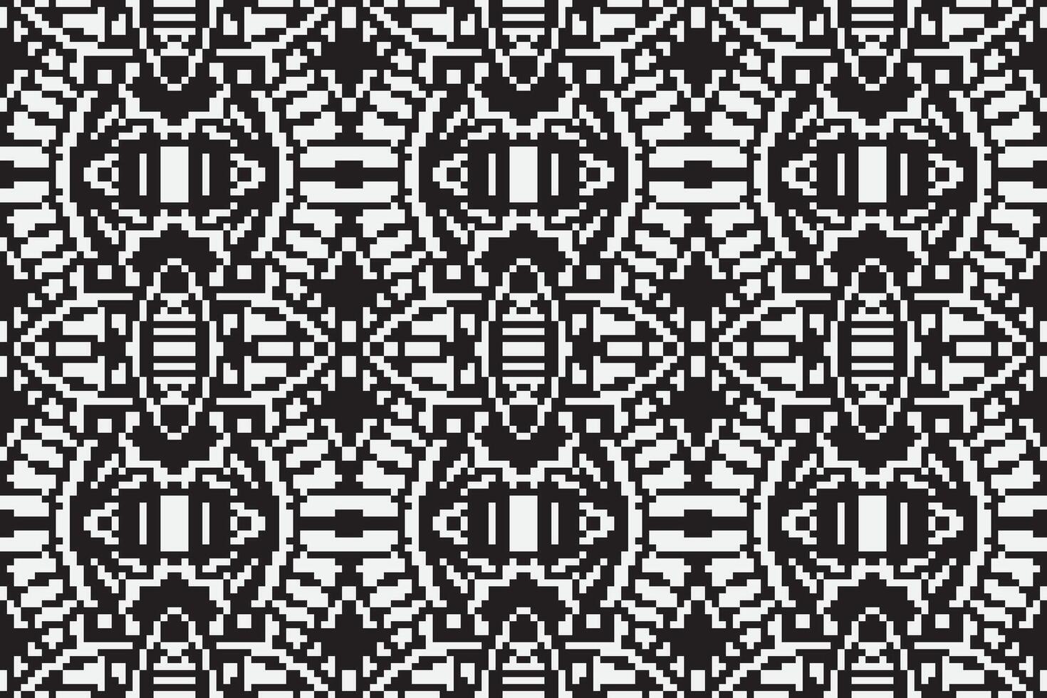 Motif folklore pattern Seamless Scandinavian pattern Motif embroidery, Pixel Ikat embroidery Design for Print kurta pattern mughal motifs tapestry pattern floral repeat vector