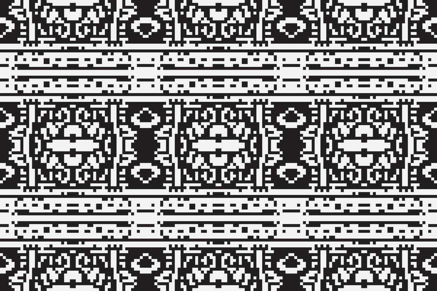 Nordic pattern Seamless Australian aboriginal pattern Motif embroidery, Pixel Ikat embroidery Design for Print tie dyeing pillowcase sambal puri kurti mughal architecture vector