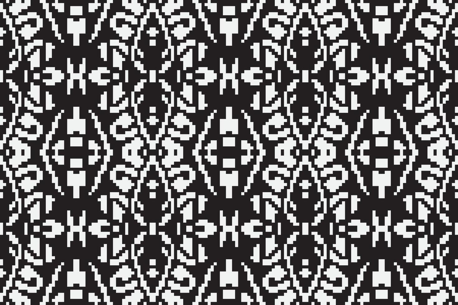 Silk fabric Patola sari Pattern Seamless Australian aboriginal pattern Motif embroidery, Pixel Ikat embroidery Design for Print tie dyeing pillowcase sambal puri kurti mughal architecture vector