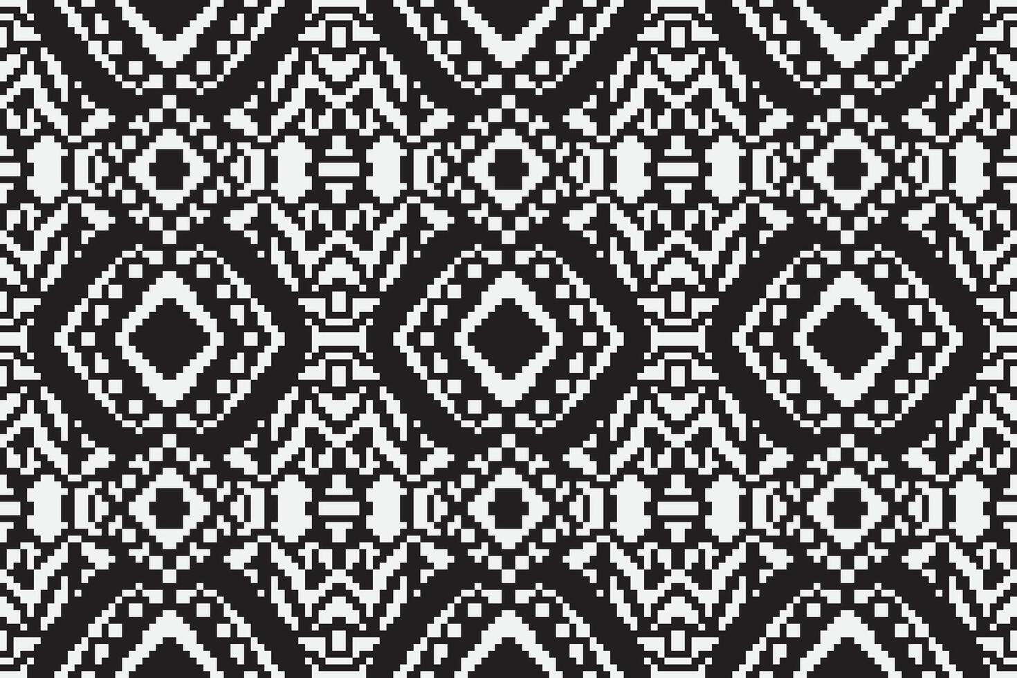 Navajo pattern Seamless Native American, Motif embroidery, Pixel Ikat embroidery Design for Print vyshyvanka placemat quilt sarong sarong beach kurtis Indian motifs vector