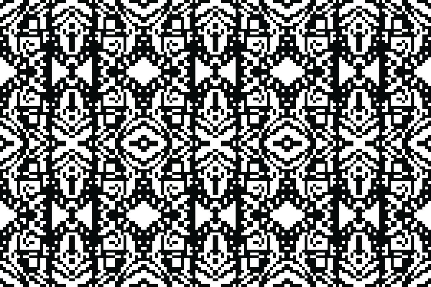 Navajo pattern Seamless Mughal architecture Motif embroidery, Pixel Ikat embroidery Design for Print indigenous art aboriginal art pattern floral kurti mughal border vector