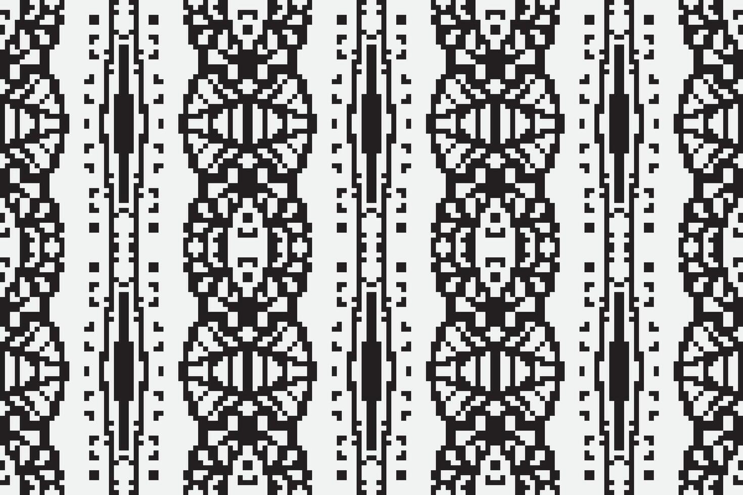 Navajo pattern Seamless Australian aboriginal pattern Motif embroidery, Pixel Ikat embroidery Design for Print tapestry floral kimono repeat pattern lacing spanish motif vector