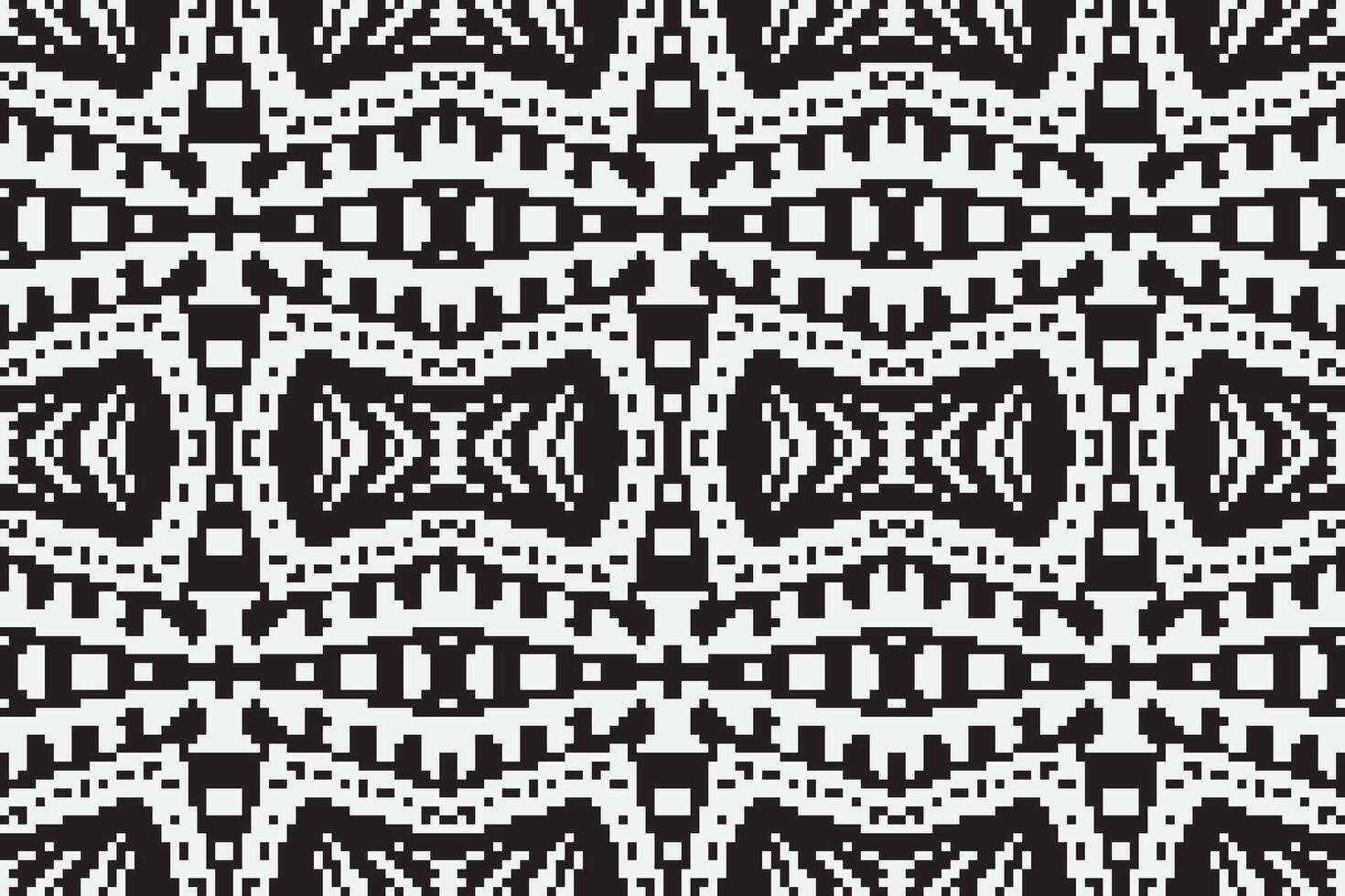 Nordic pattern Seamless Scandinavian pattern Motif embroidery, Pixel Ikat embroidery Design for Print kurta pattern mughal motifs tapestry pattern floral repeat vector