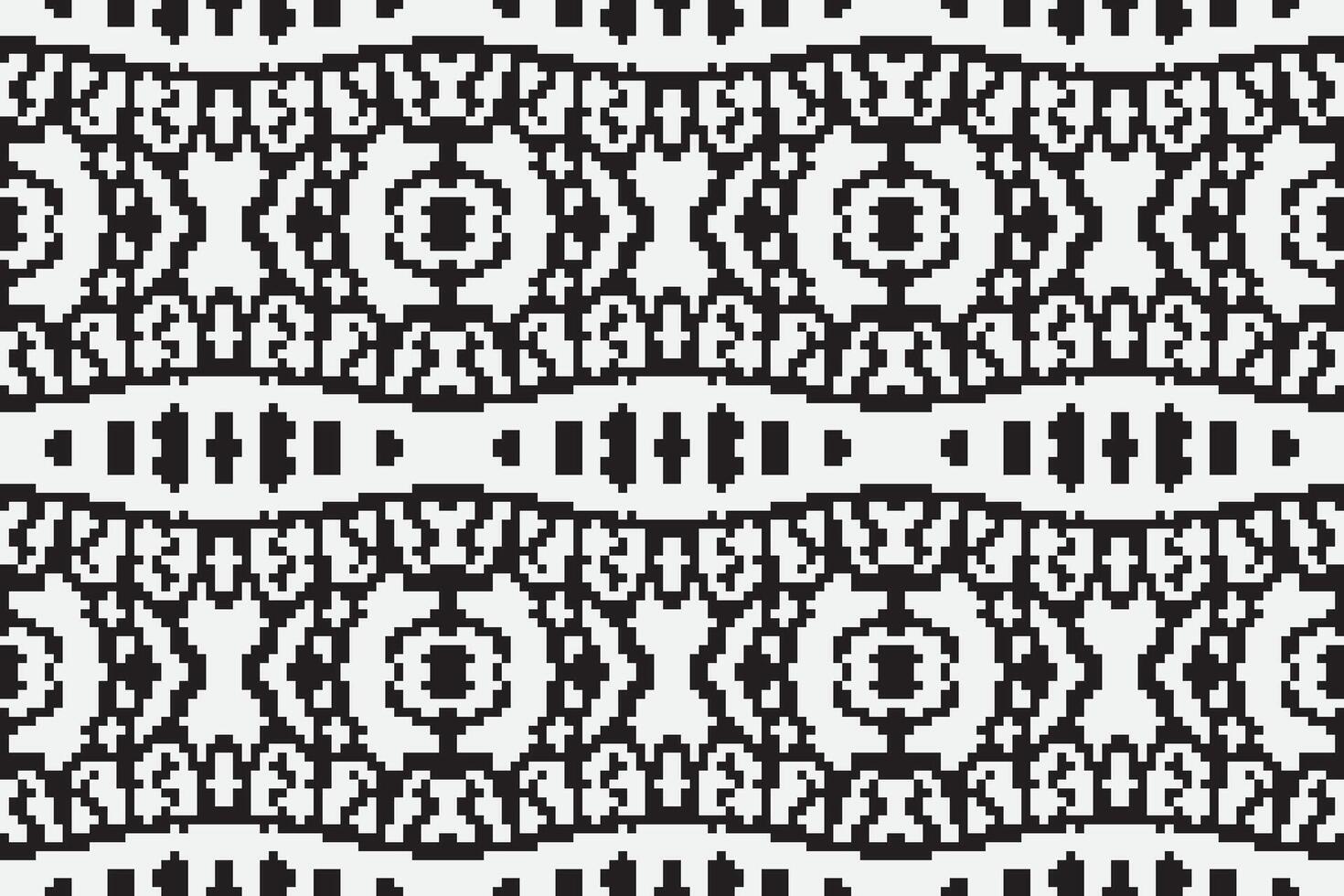 Navajo pattern Seamless Native American, Motif embroidery, Pixel Ikat embroidery Design for Print tapestry floral kimono repeat pattern lacing spanish motif vector