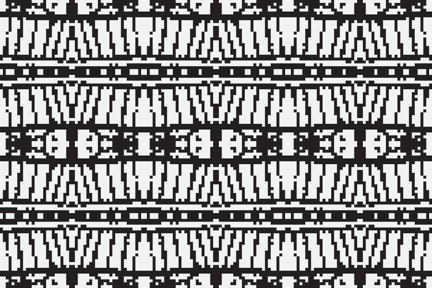 Navajo pattern Seamless Scandinavian pattern Motif embroidery, Pixel Ikat embroidery Design for Print tie dyeing pillowcase sambal puri kurti mughal architecture vector