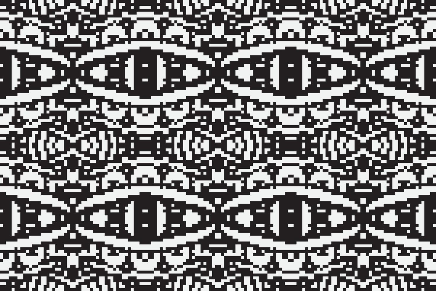 Patchwork pattern Seamless Native American, Motif embroidery, Pixel Ikat embroidery Design for Print indonesian batik motif embroidery native american kurta mughal design vector
