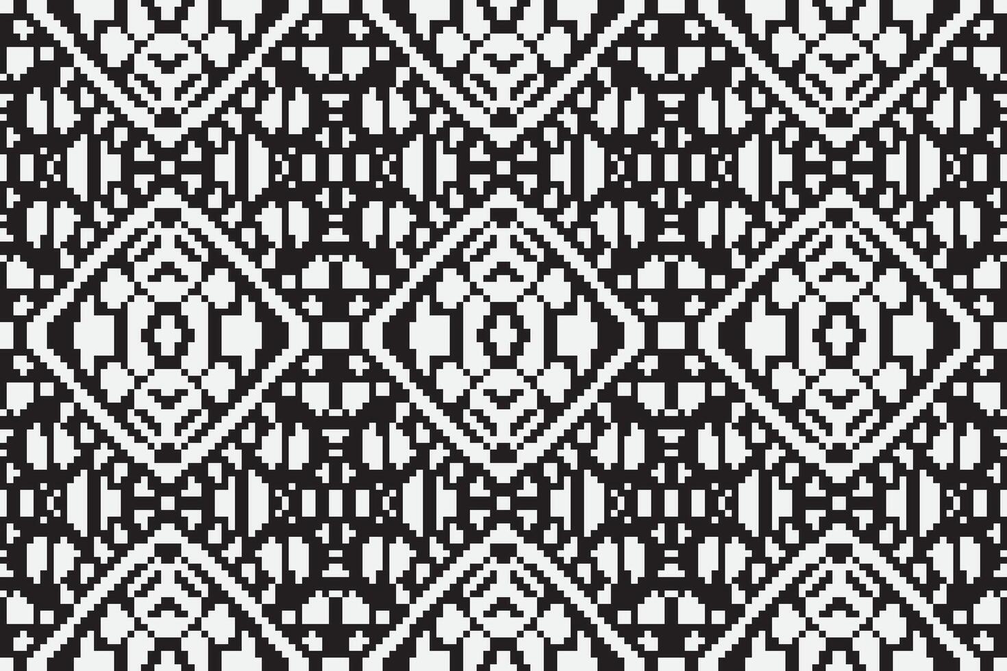 Patchwork pattern Seamless Native American, Motif embroidery, Pixel Ikat embroidery Design for Print scandinavian pattern saree ethnic nativity gypsy pattern vector