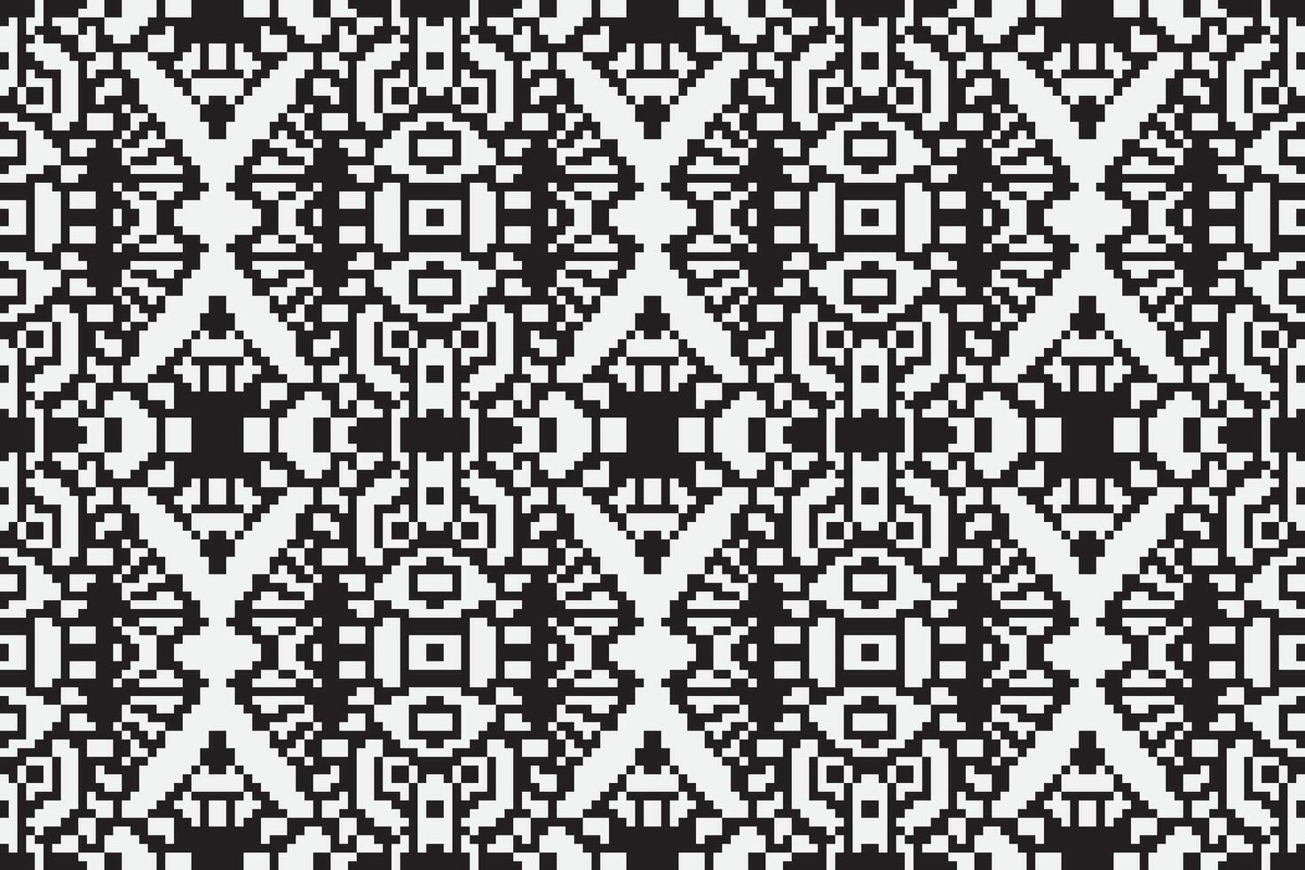 Motif folklore pattern Seamless Mughal architecture Motif embroidery, Pixel Ikat embroidery Design for Print lace pattern turkish ceramic ancient egypt art jacquard pattern vector