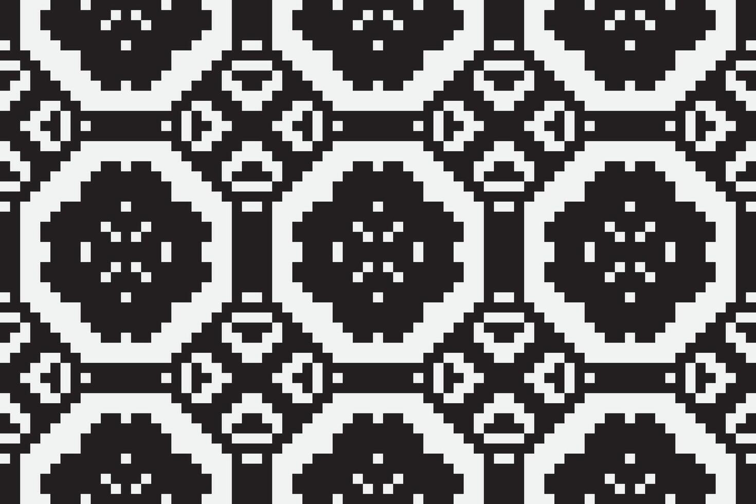 Motif folklore pattern Seamless Scandinavian pattern Motif embroidery, Pixel Ikat embroidery Design for Print tapestry floral kimono repeat pattern lacing spanish motif vector