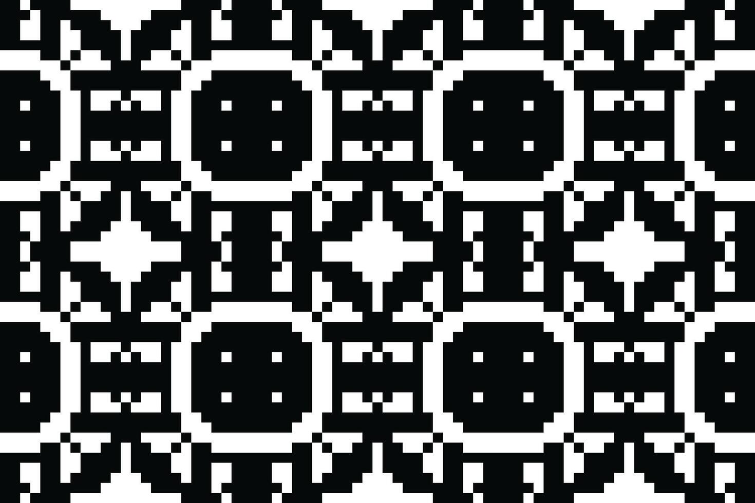 Nordic pattern Seamless Mughal architecture Motif embroidery, Pixel Ikat embroidery Design for Print endless arabesque cloth dupatta shawl bandana print silk kurta men vector