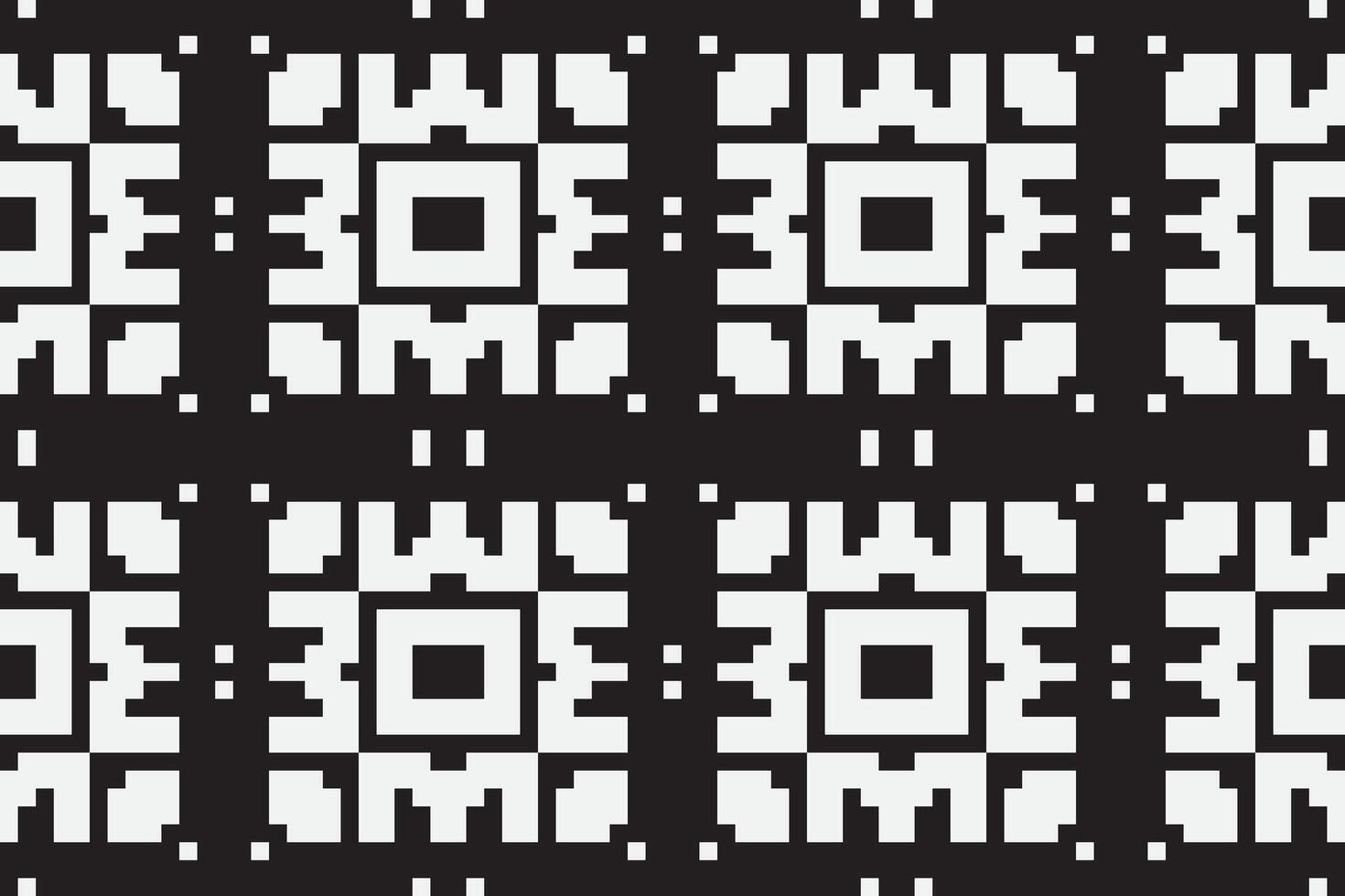 Nordic pattern Seamless Mughal architecture Motif embroidery, Pixel Ikat embroidery Design for Print tapestry floral kimono repeat pattern lacing spanish motif vector
