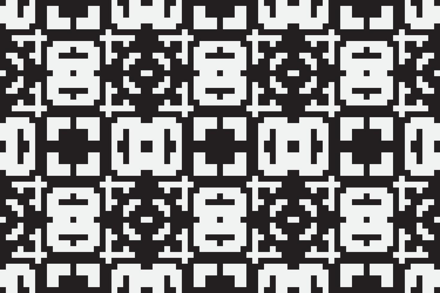 Nordic pattern Seamless Mughal architecture Motif embroidery, Pixel Ikat embroidery Design for Print tie dyeing pillowcase sambal puri kurti mughal architecture vector