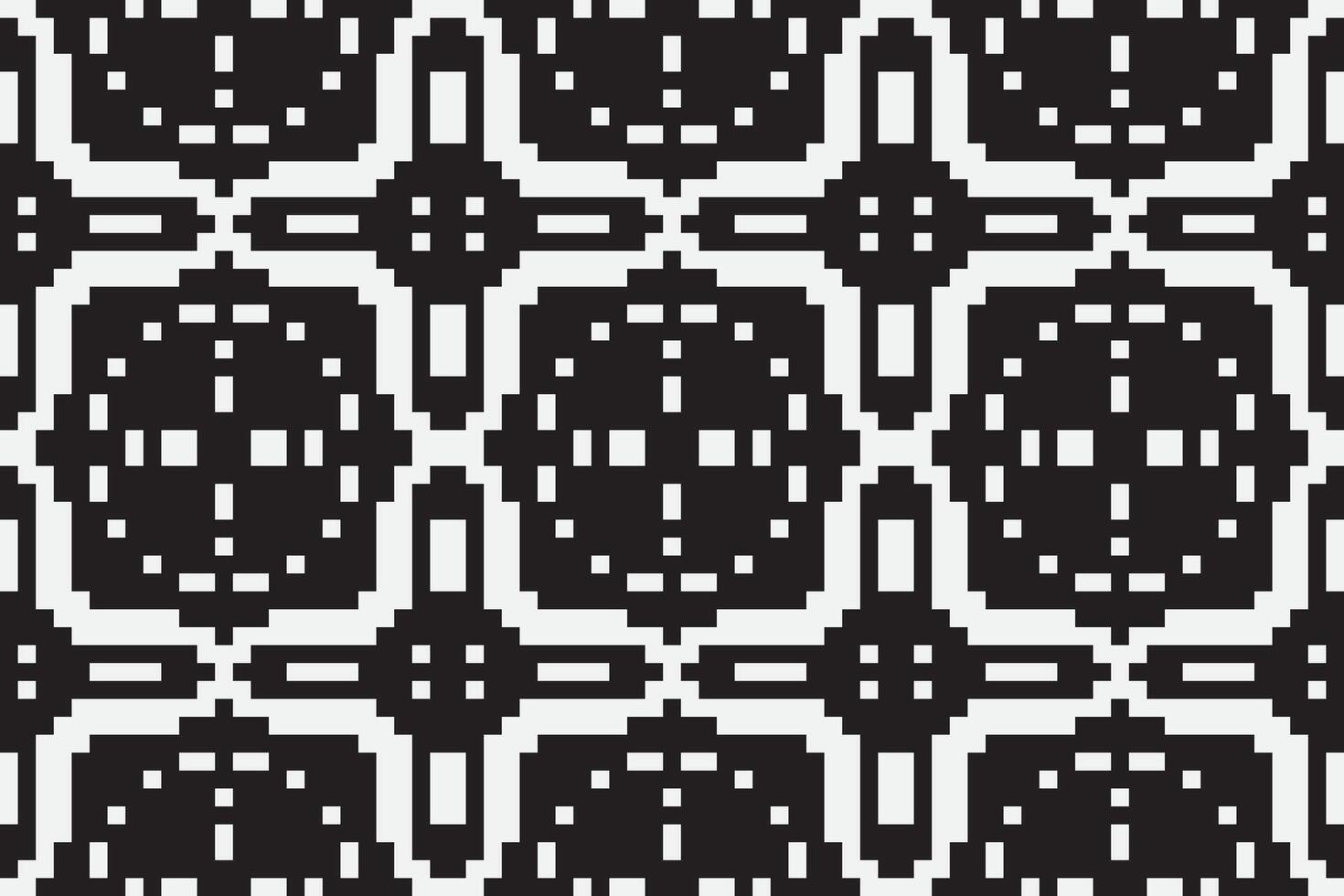 Nordic pattern Seamless Scandinavian pattern Motif embroidery, Pixel Ikat embroidery Design for Print pattern vintage flower folk navajo patchwork pattern vector