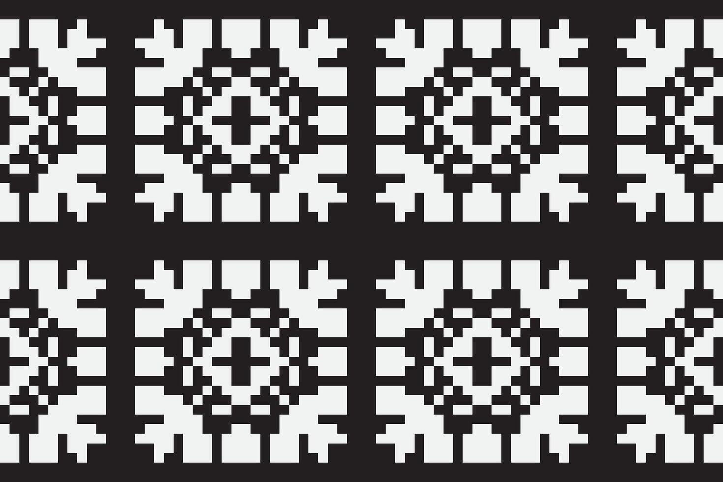 Nordic pattern Seamless Mughal architecture Motif embroidery, Pixel Ikat embroidery Design for Print kurta pattern mughal motifs tapestry pattern floral repeat vector
