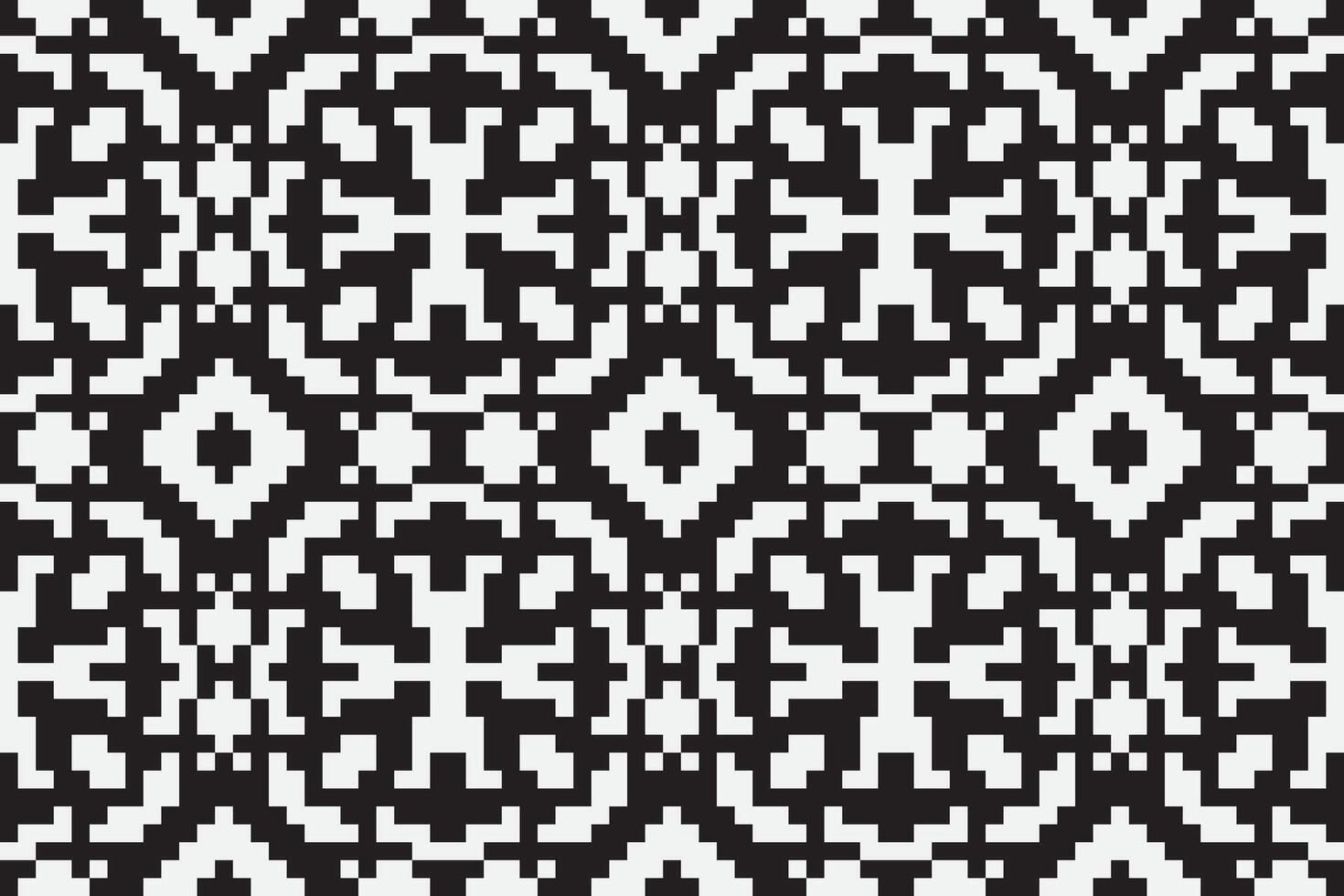 Silk fabric Patola sari Pattern Seamless Scandinavian pattern Motif embroidery, Pixel Ikat embroidery Design for Print tie dyeing pillowcase sambal puri kurti mughal architecture vector