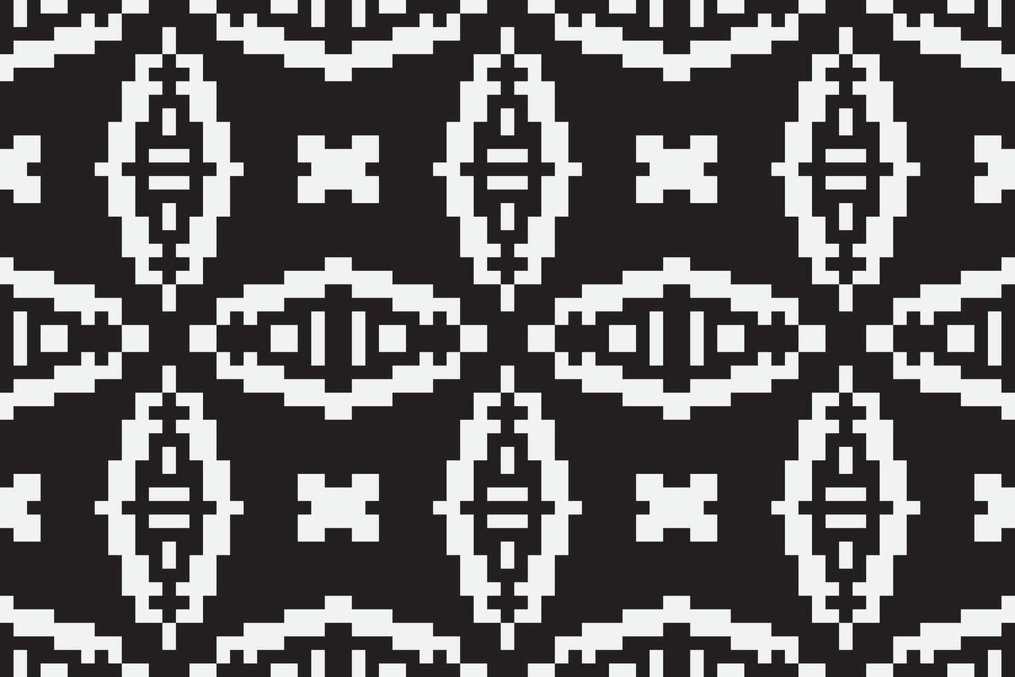 Silk fabric Patola sari Pattern Seamless Scandinavian pattern Motif embroidery, Pixel Ikat embroidery Design for Print vyshyvanka placemat quilt sarong sarong beach kurtis Indian motifs vector