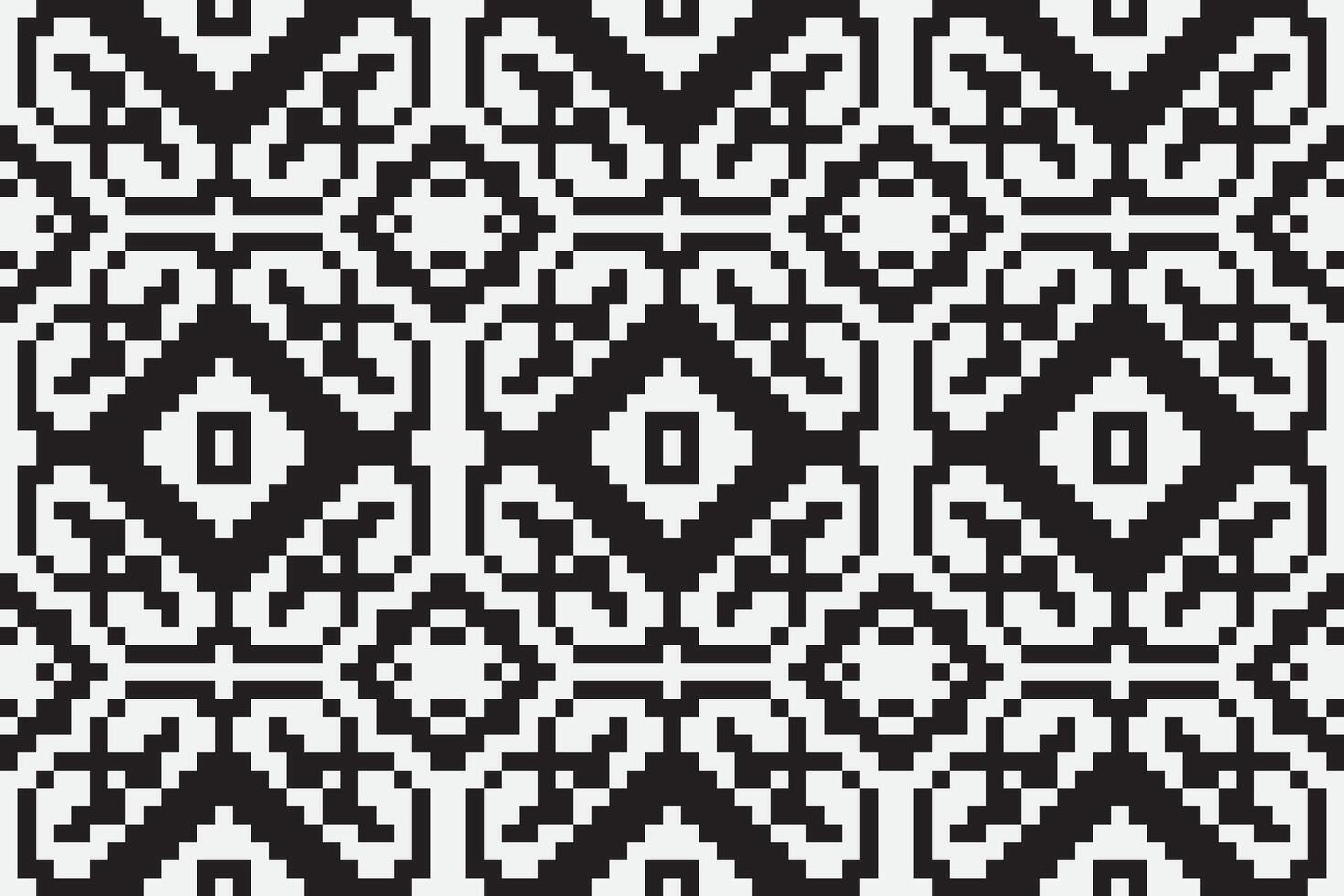 Silk fabric Patola sari Pattern Seamless Native American, Motif embroidery, Pixel Ikat embroidery Design for Print vyshyvanka placemat quilt sarong sarong beach kurtis Indian motifs vector