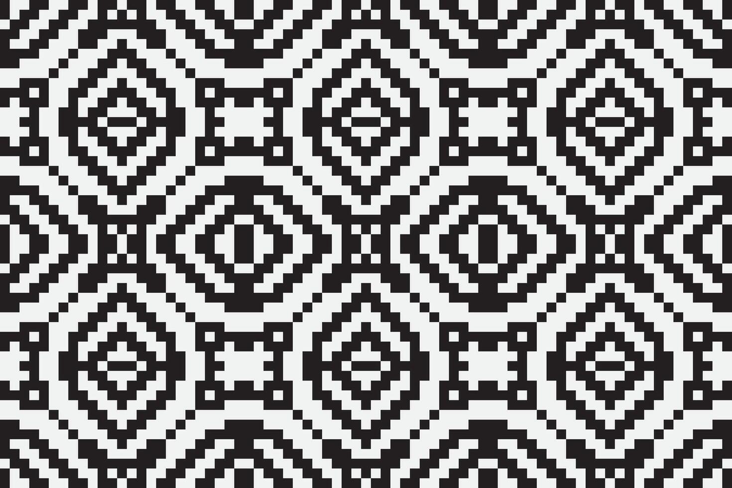 Silk fabric Patola sari Pattern Seamless Native American, Motif embroidery, Pixel Ikat embroidery Design for Print lace pattern turkish ceramic ancient egypt art jacquard pattern vector