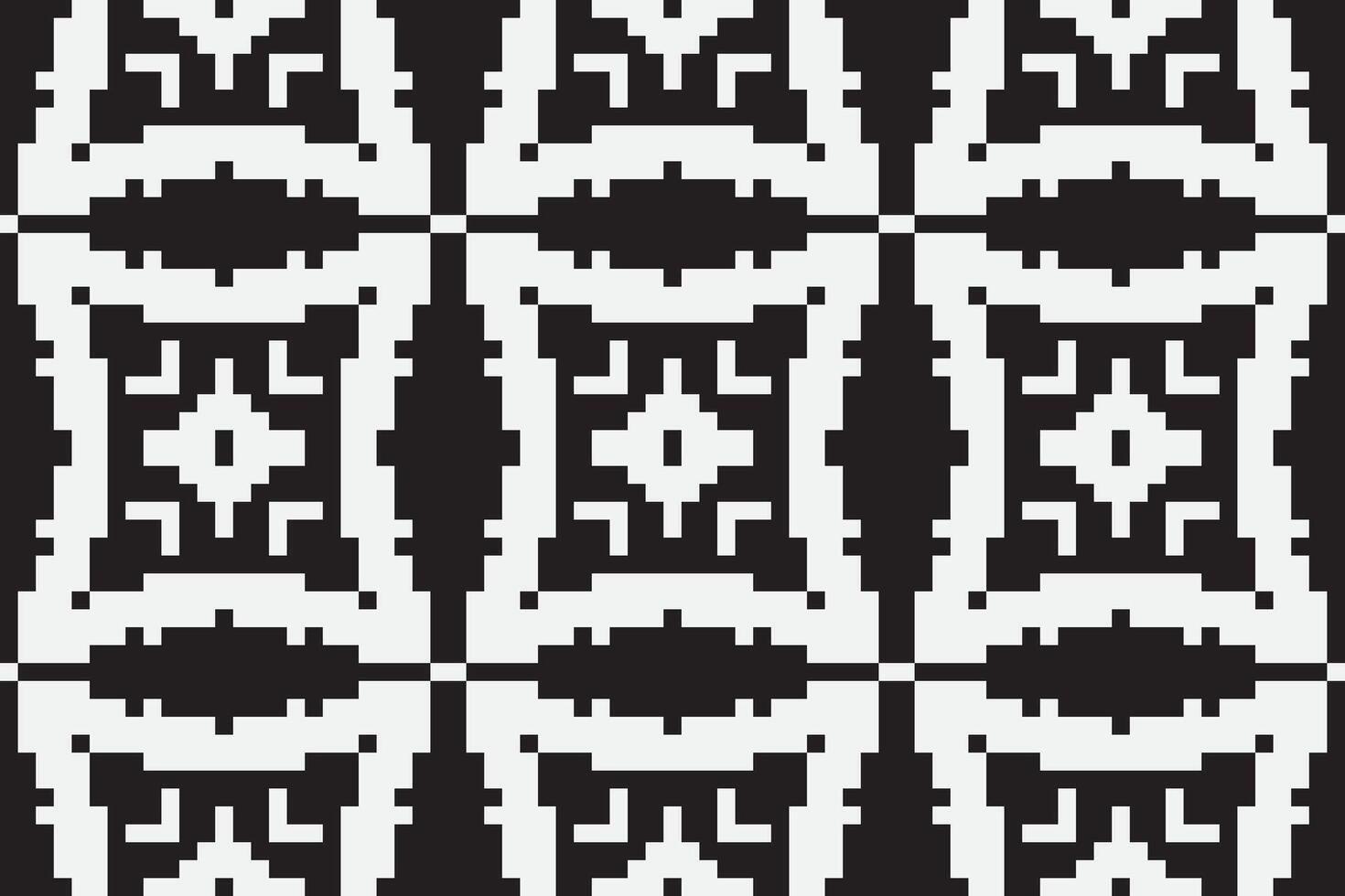 Patchwork pattern Seamless Bandana print silk Motif embroidery, Pixel Ikat embroidery Design for Print vyshyvanka placemat quilt sarong sarong beach kurtis Indian motifs vector