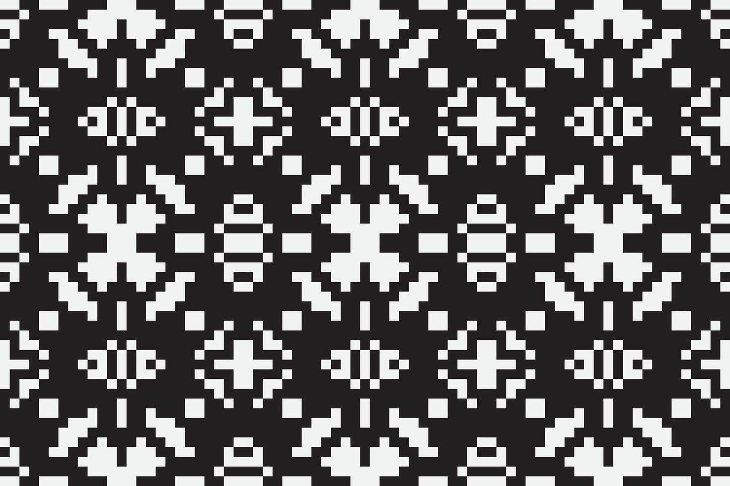 Navajo pattern Seamless Scandinavian pattern Motif embroidery, Pixel Ikat embroidery Design for Print vyshyvanka placemat quilt sarong sarong beach kurtis Indian motifs vector