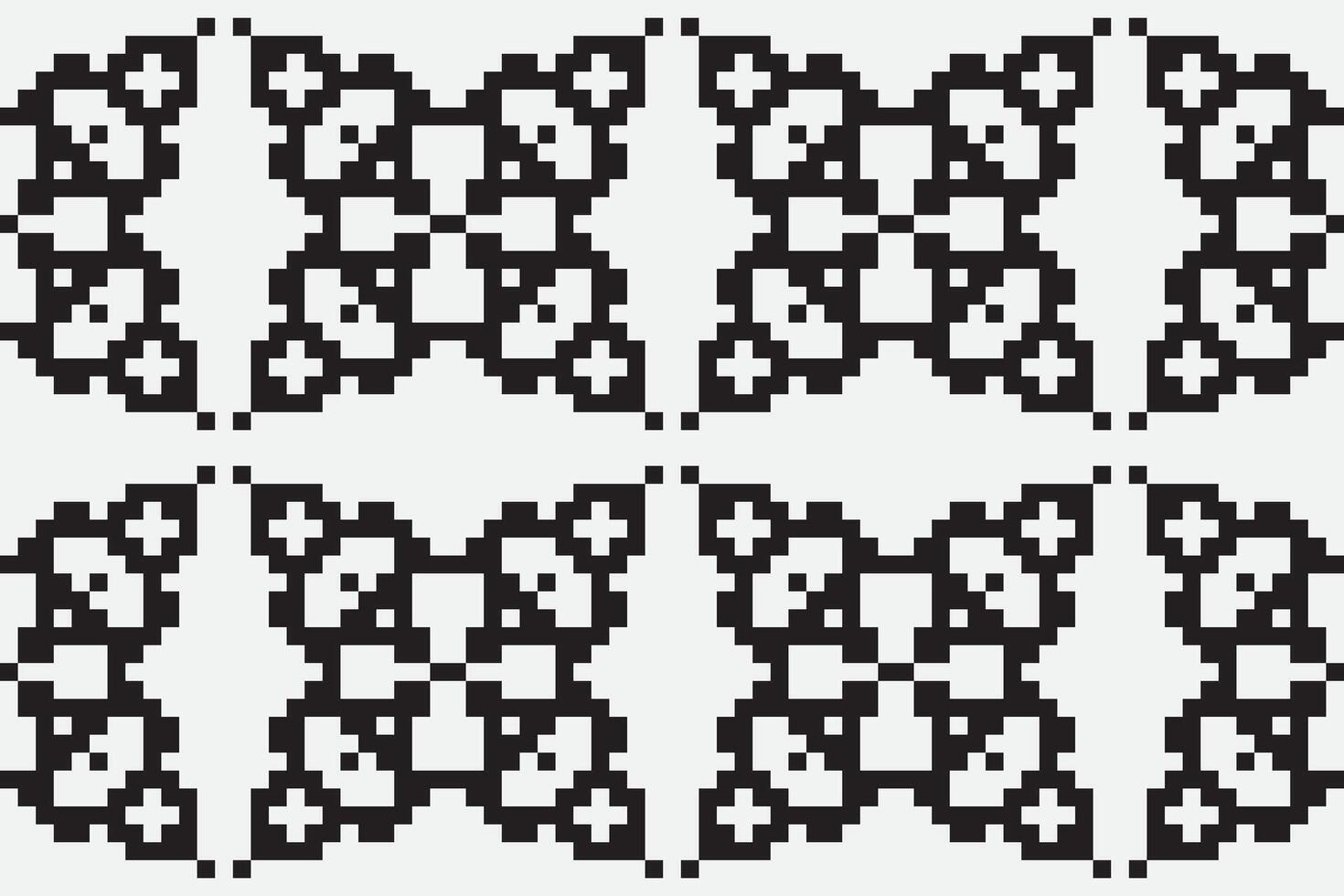 Navajo pattern Seamless Bandana print silk Motif embroidery, Pixel Ikat embroidery Design for Print tie dyeing pillowcase sambal puri kurti mughal architecture vector