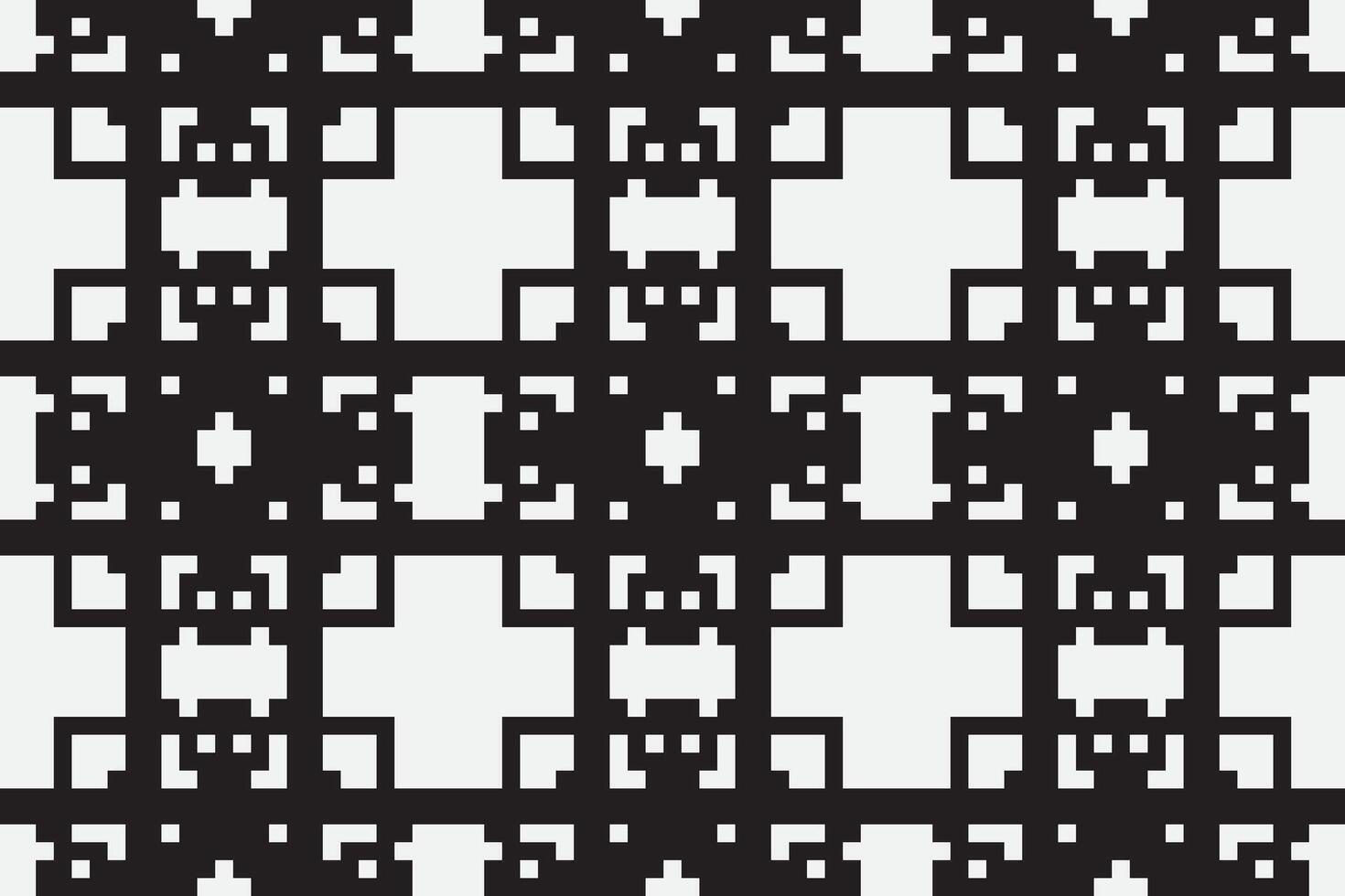 Navajo pattern Seamless Scandinavian pattern Motif embroidery, Pixel Ikat embroidery Design for Print tie dyeing pillowcase sambal puri kurti mughal architecture vector