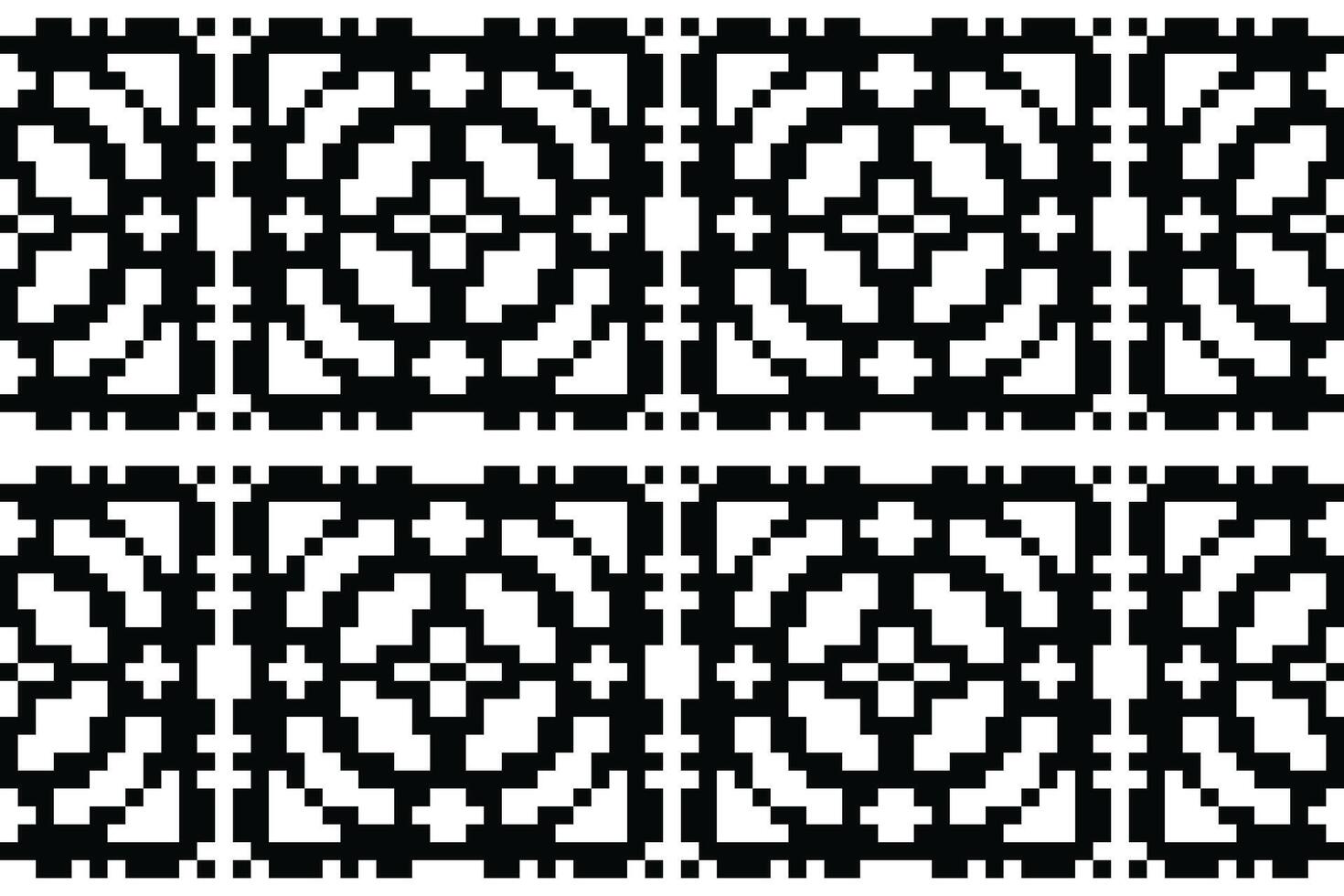 Navajo pattern Seamless Bandana print silk Motif embroidery, Pixel Ikat embroidery Design for Print vyshyvanka placemat quilt sarong sarong beach kurtis Indian motifs vector