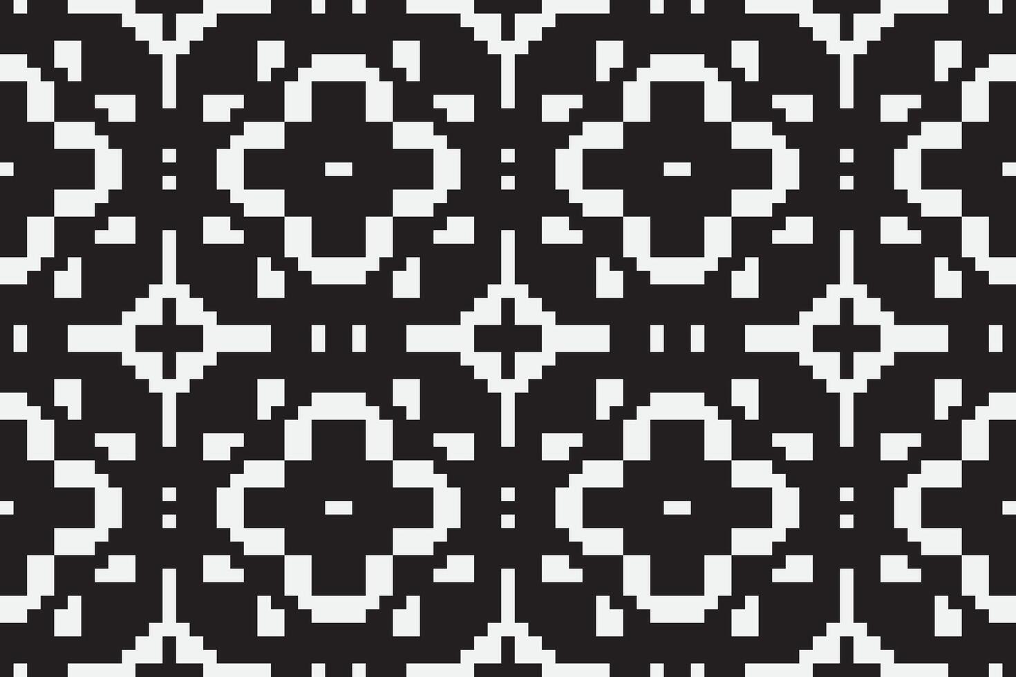 Navajo pattern Seamless Mughal architecture Motif embroidery, Pixel Ikat embroidery Design for Print tie dyeing pillowcase sambal puri kurti mughal architecture vector