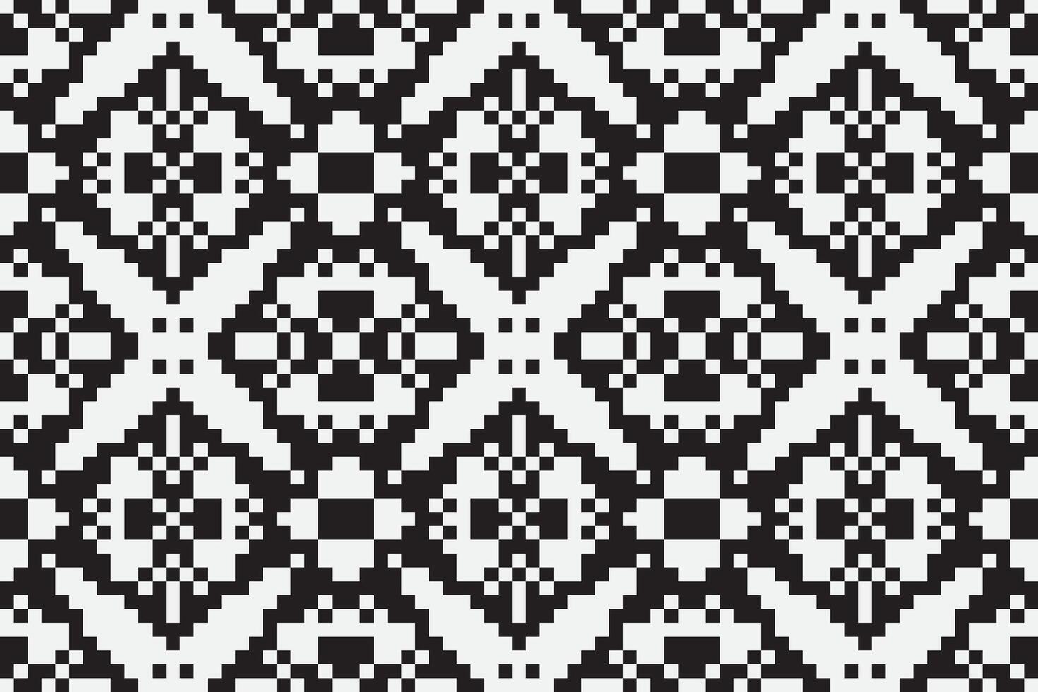 Motif folklore pattern Seamless Mughal architecture Motif embroidery, Pixel Ikat embroidery Design for Print vyshyvanka placemat quilt sarong sarong beach kurtis Indian motifs vector