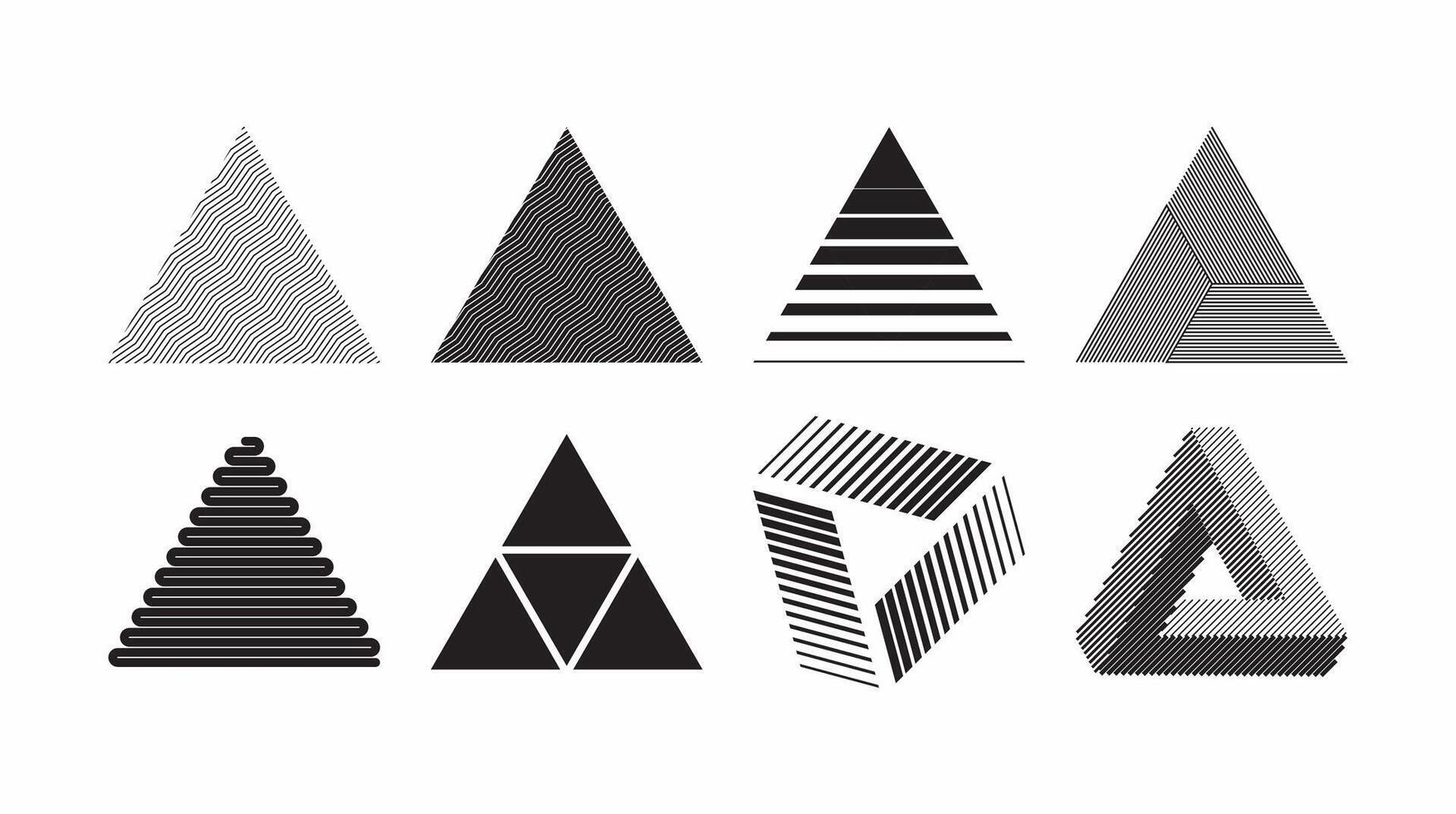 Basic shape for design element, set. Editable icon for graphic design. Black and white flat icon. vector