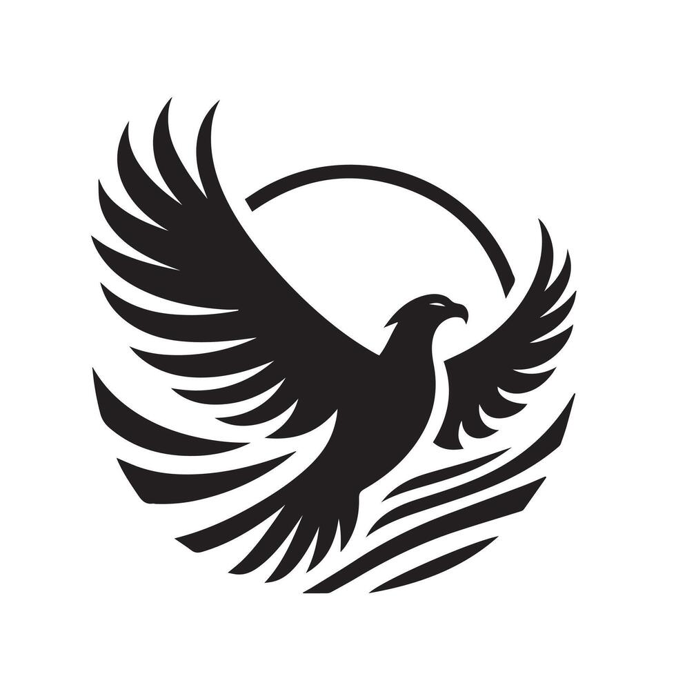A Eagle silhouette illustration vector