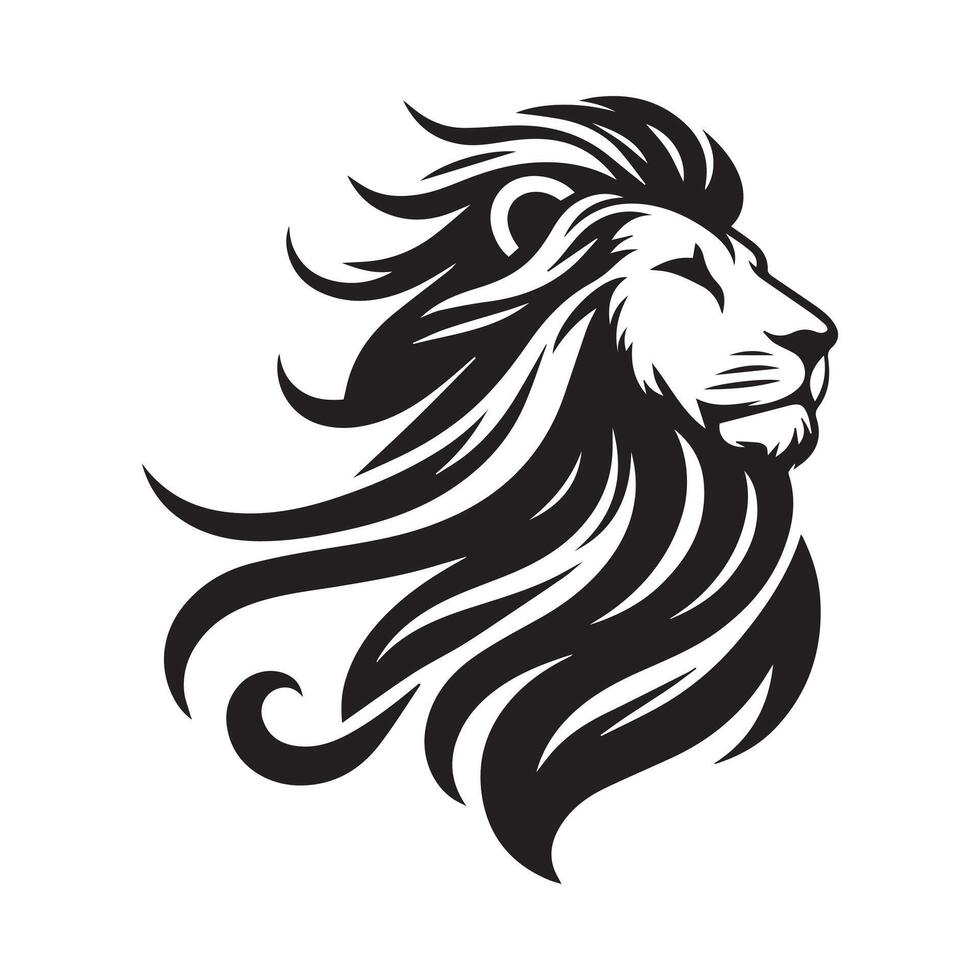 A Lion silhouette illustration vector