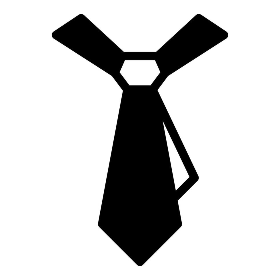 Tie icon or logo illustration outline black style vector
