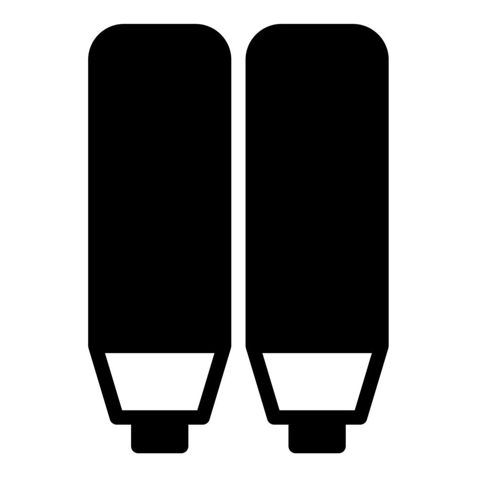 Marker icon or logo illustration outline black style vector