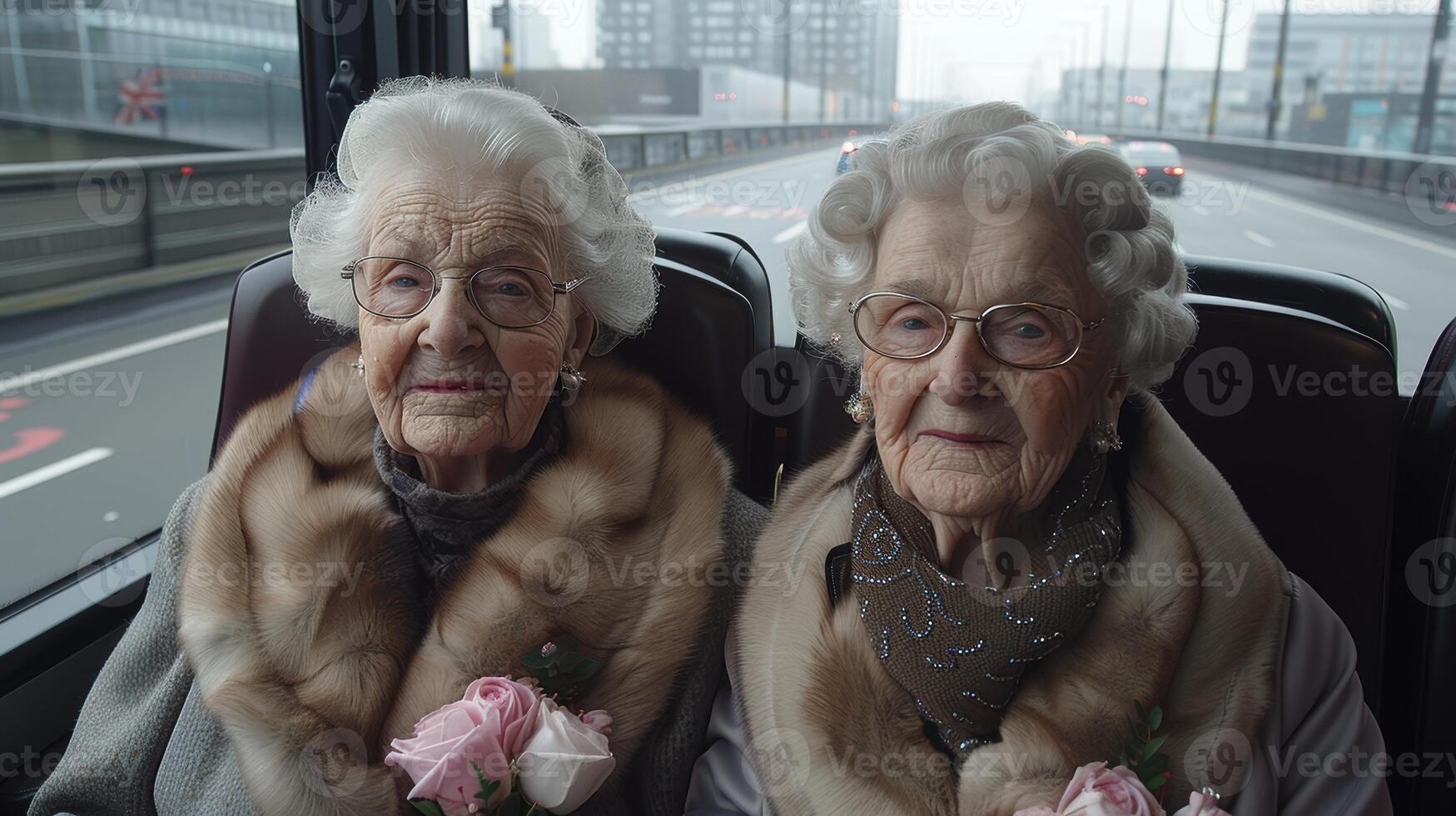 Senior gay lesbian couple kissing outside LGBTQ aged photo
