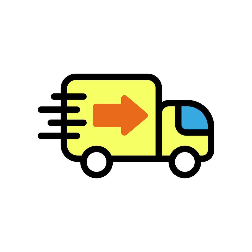 delivery truck icon vector