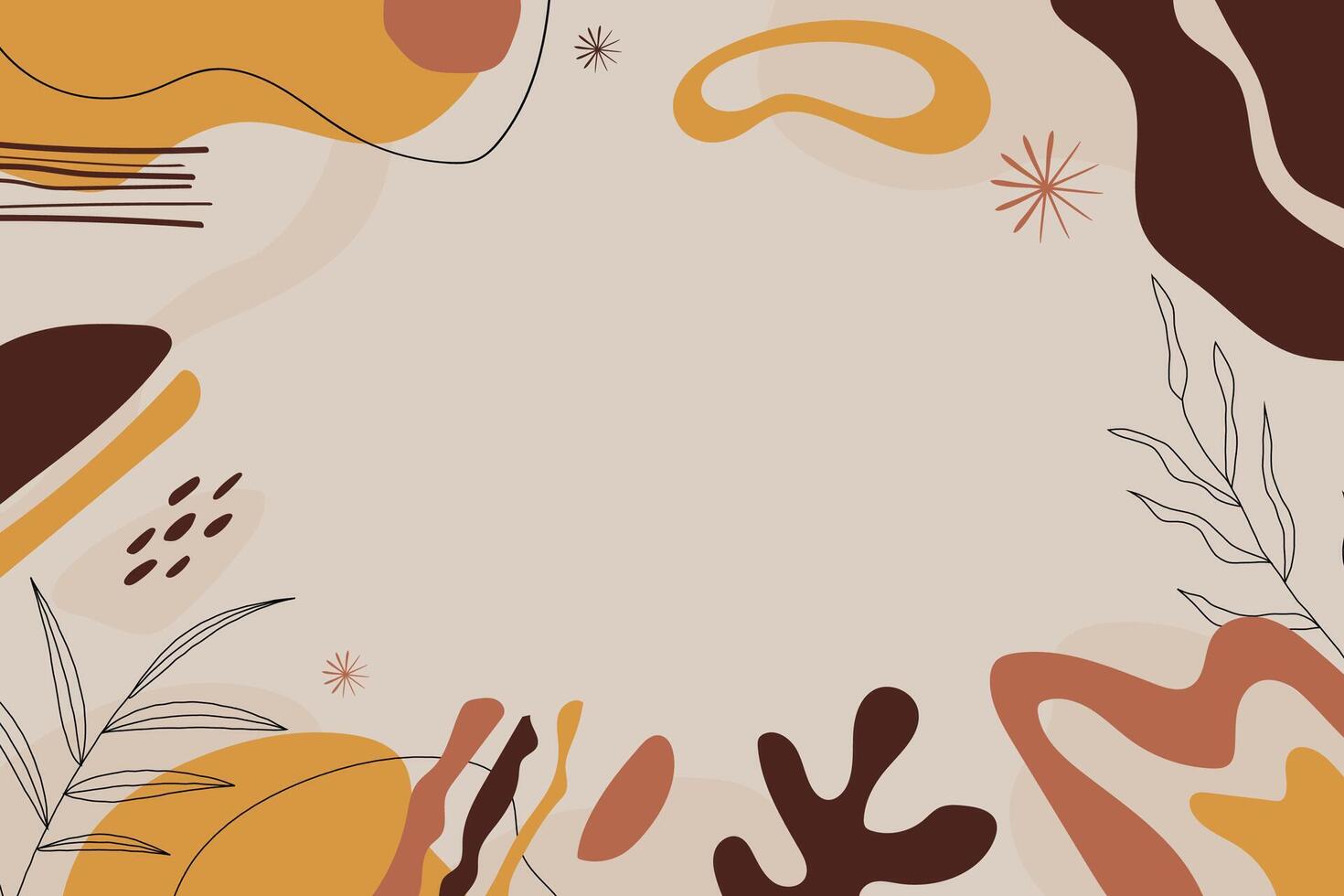 Hand drawn abstract terracotta background vector