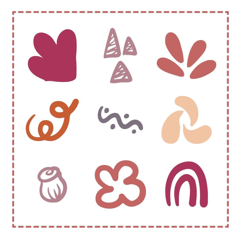 Abstract Shapes Pattern Illustration Nature Simple for decoration vector